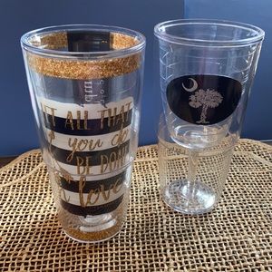Two (2) Tervis tumblers - Simply Southern & SC